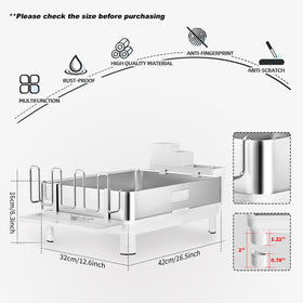 Ewaiira dish drying rack assembly view emphasizing tool-free setup