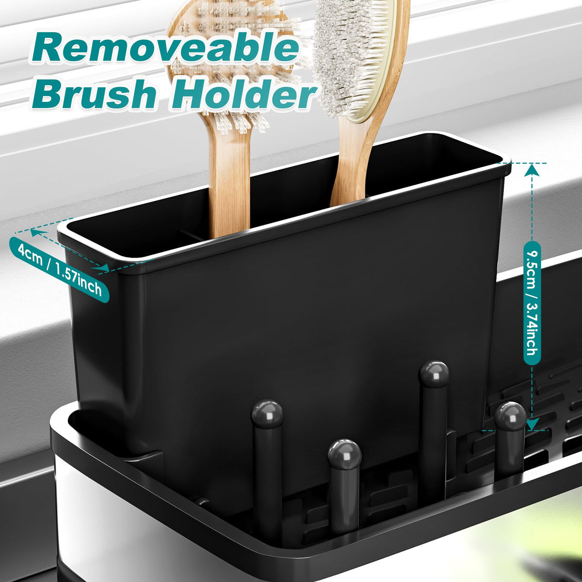 Ewaiira sink caddy multi-use for kitchen and bathroom countertops