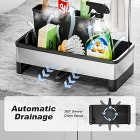 Ewaiira removable brush holder fits various brushes for tidy cleaning tools.