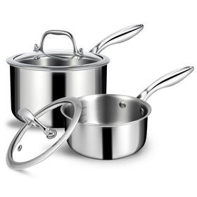 EWFEN 1 qt saucepan lid with airtight seal for moist, flavorful meals.
