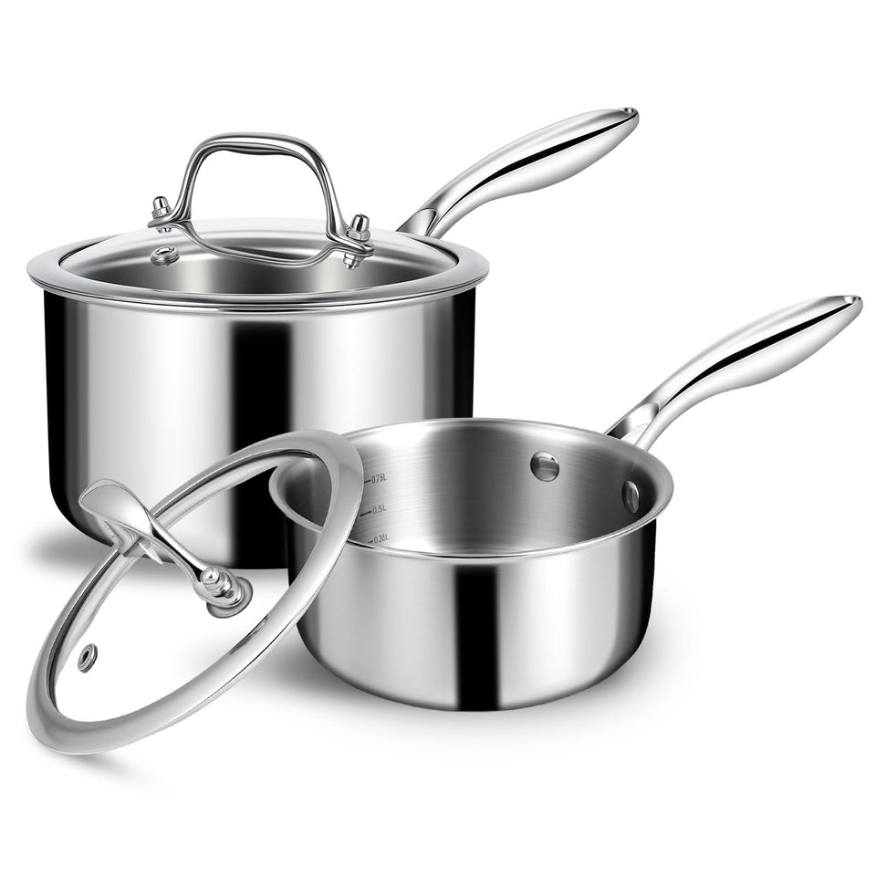 EWFEN 1 qt saucepan lid with airtight seal for moist, flavorful meals.