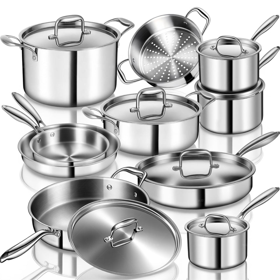 EWFEN 1-quart saucepan with lid for precise simmering and easy pouring