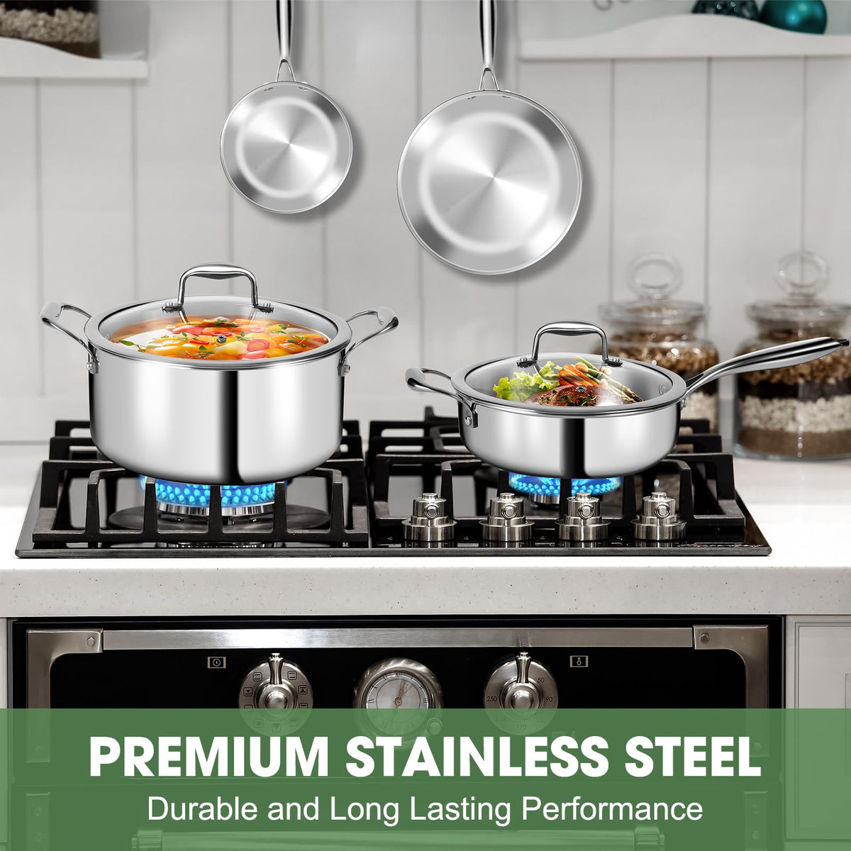 EWFEN 2.2-quart saucepan with lid for simmering