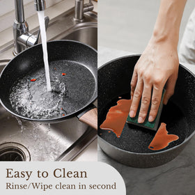 EWFEN 25pc set offers versatile cookware for sauces, sautés, and more.