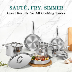 EWFEN 8-inch frying pan heats quickly for crisp results.