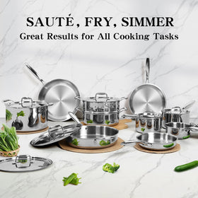 EWFEN 8-inch skillet with mirror finish for quick sears