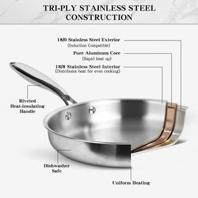 EWFEN 8-quart stock pot with lid for soups and stocks