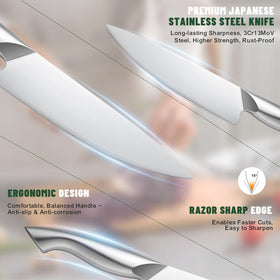 EWFEN 8-inch bread knife glides through crusts with ease