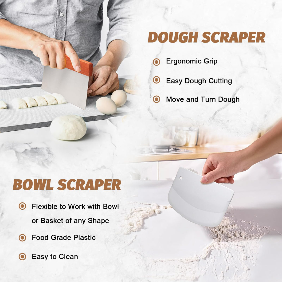 EWFEN bread lame with five blades for precise scoring and scoring patterns