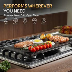EWFEN cast-iron construction delivers durable, even heat retention.