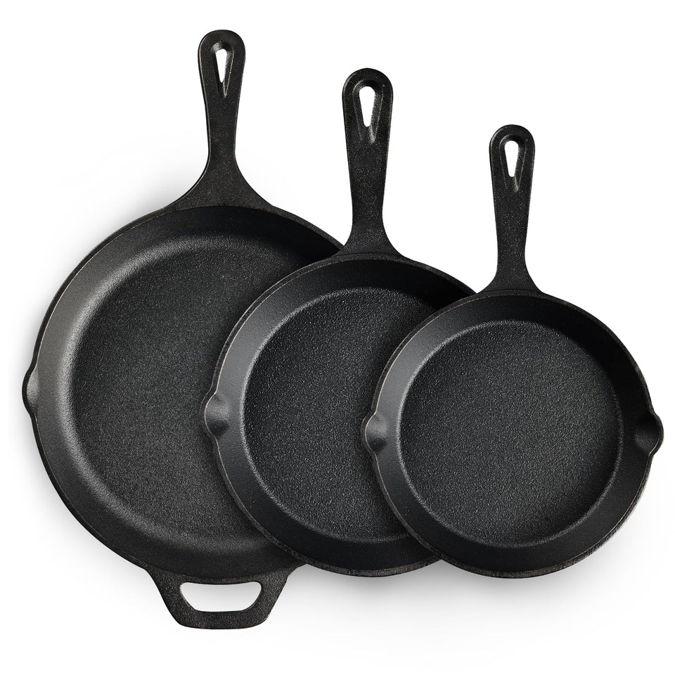 EWFEN cast iron skillet 6-inch pre-seasoned for immediate non-stick cooking.