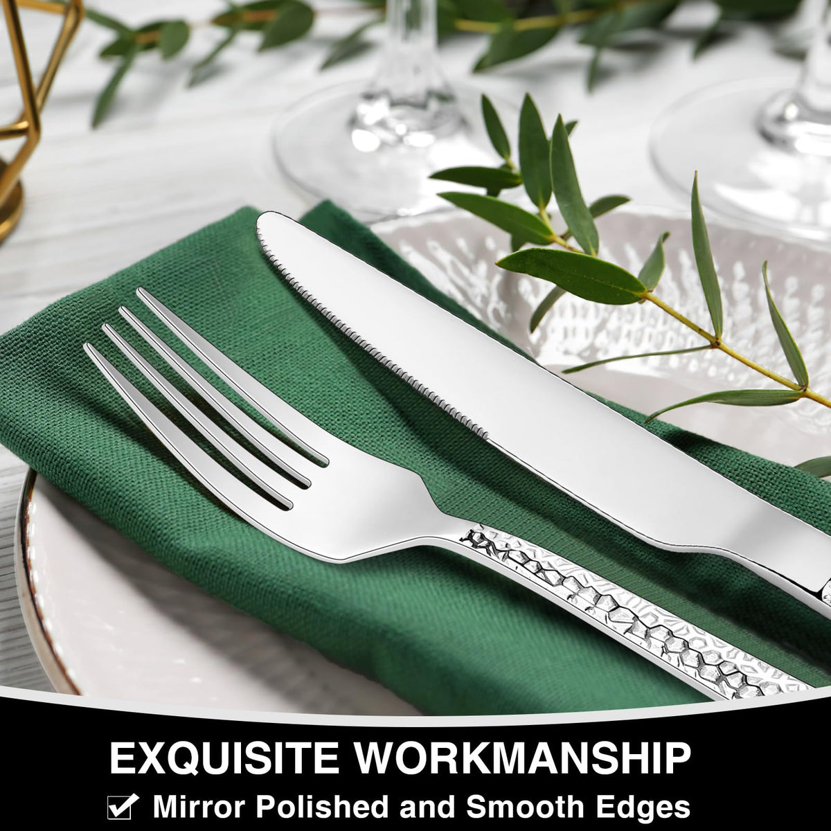 EWFEN balanced dinner knives and spoons for comfortable daily use