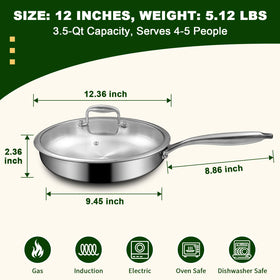 EWFEN pan exterior is dishwasher-safe for easy cleanup.