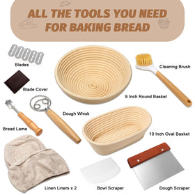 EWFEN dough scraper and bowl scraper for smooth dough handling