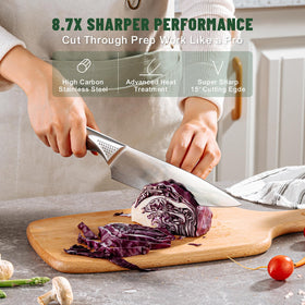 EWFEN ergonomic concave-dotted handles for comfortable, secure grip