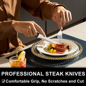 EWFEN hammered finish flatware adds texture and style to any meal setting.