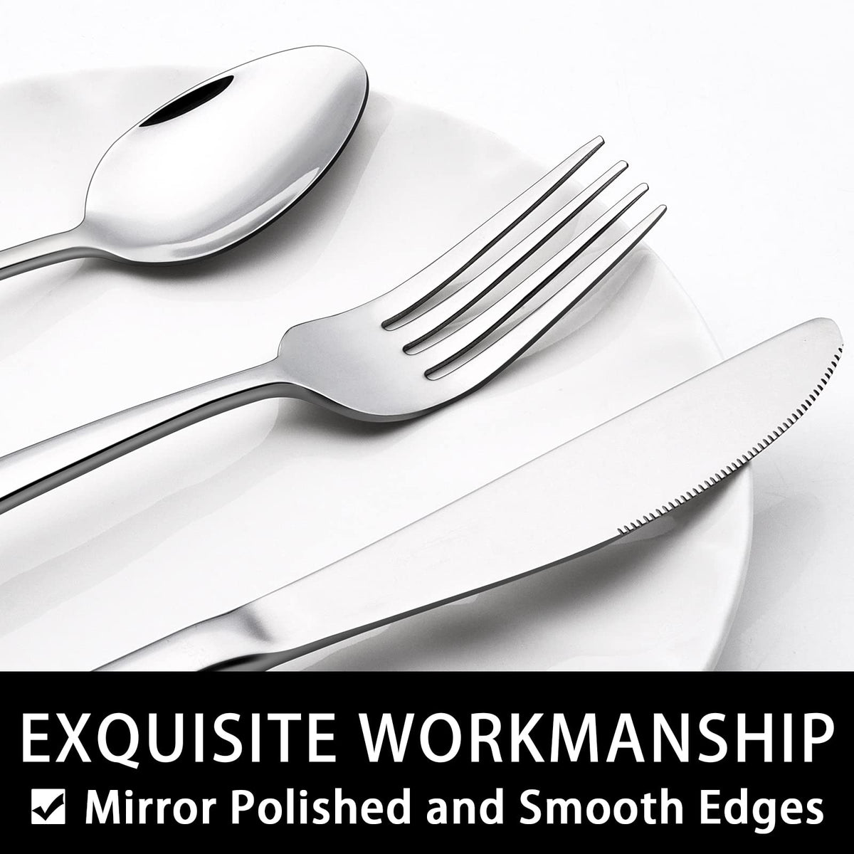 EWFEN heavy-duty stainless steel utensils resist rust for long-term use.