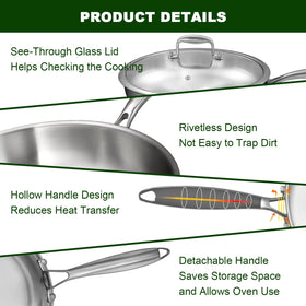 EWFEN hollow-handle design reduces heat transfer.