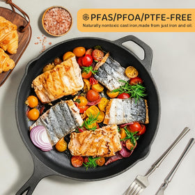 EWFEN induction-ready skillet compatible with all heat sources.