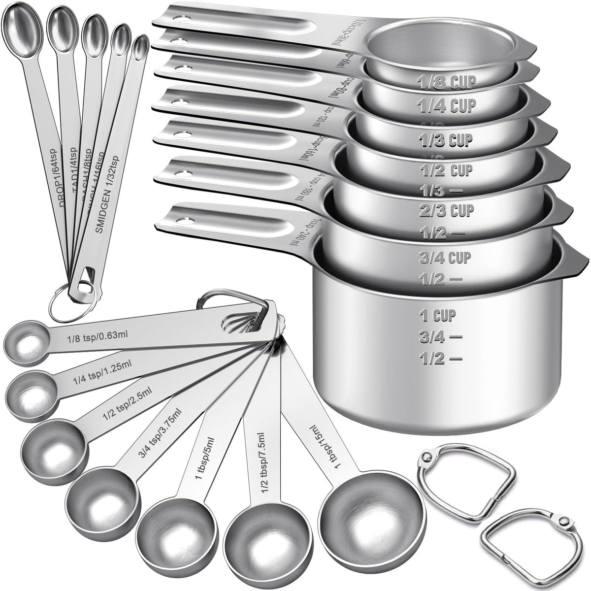 EWFEN measuring cups in a durable one-piece design for long-lasting use.