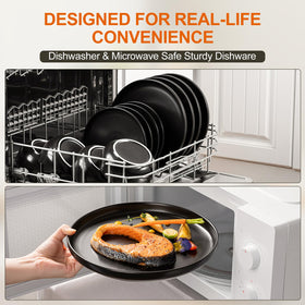 EWFEN stoneware is dishwasher and microwave safe for easy everyday use
