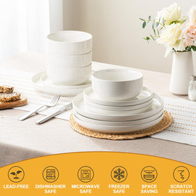 EWFEN dishwasher and microwave safe set for easy daily cleanup