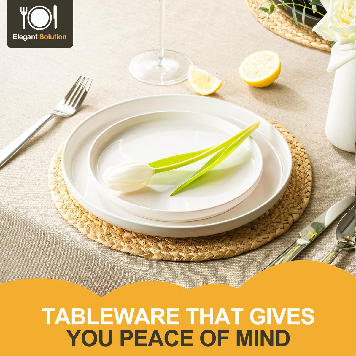 EWFEN salad plate 7-87in with clean white finish for vibrant starters