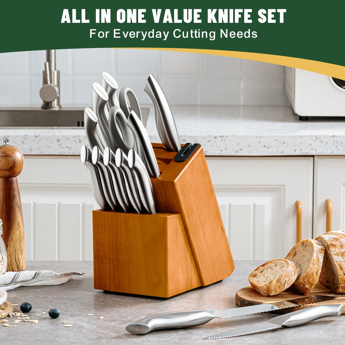 EWFEN 7-inch santoku knife for versatile slicing and mincing