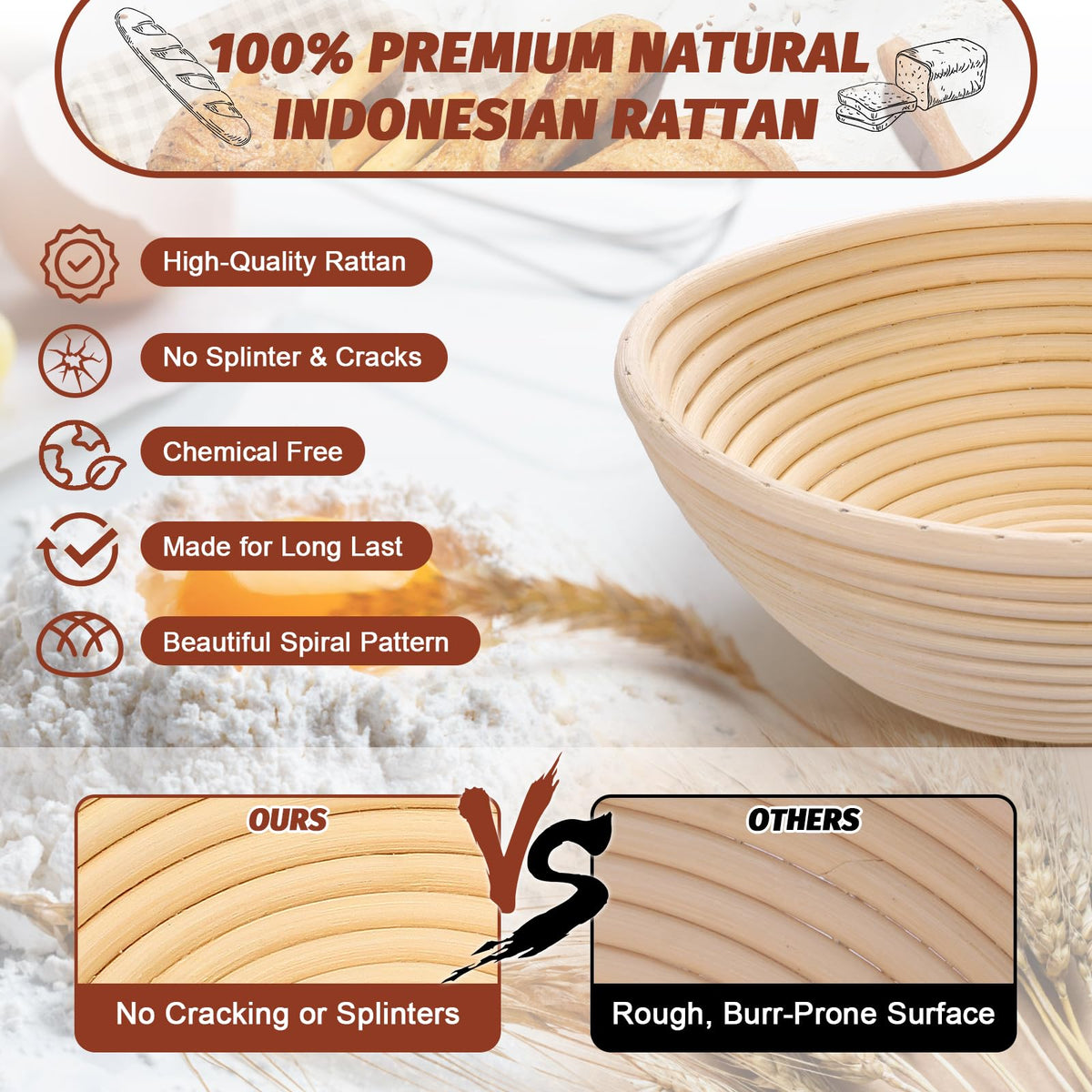 EWFEN silicone prep mat offering non-stick dough work and counter protection