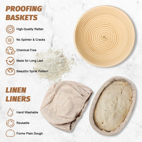 EWFEN 10-inch oval banneton enabling varied loaf shapes and consistent proofing
