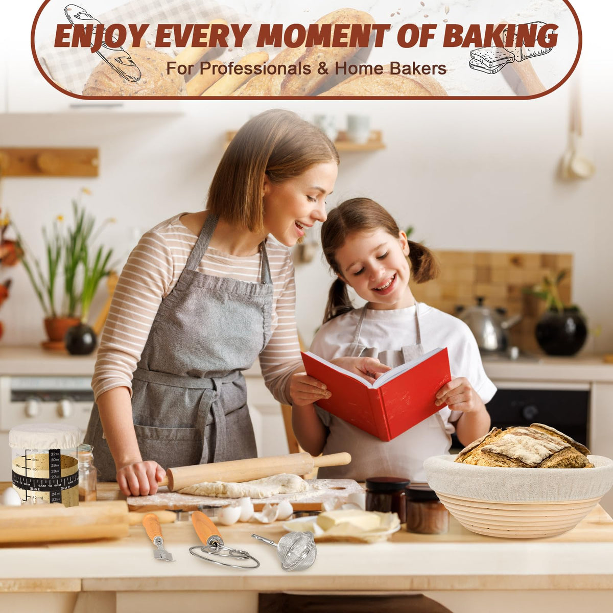 EWFEN stainless steel dough scraper for quick, clean dough handling