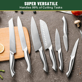 EWFEN steak knives set provides a secure grip at meal times