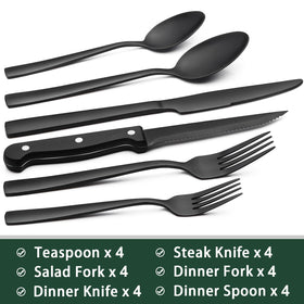EWFEN steak knives close-up for precise, easy meat slicing