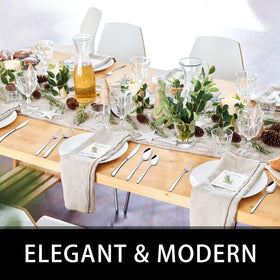 EWFEN rust-resistant stainless steel forks and knives resist corrosion.