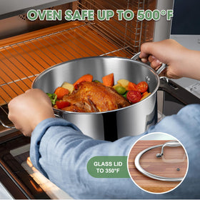 EWFEN tempered glass lid close-up showing clear view and seal