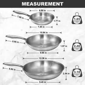 EWFEN Tri-Ply 10-inch frying pan delivers even heating for everyday cooking