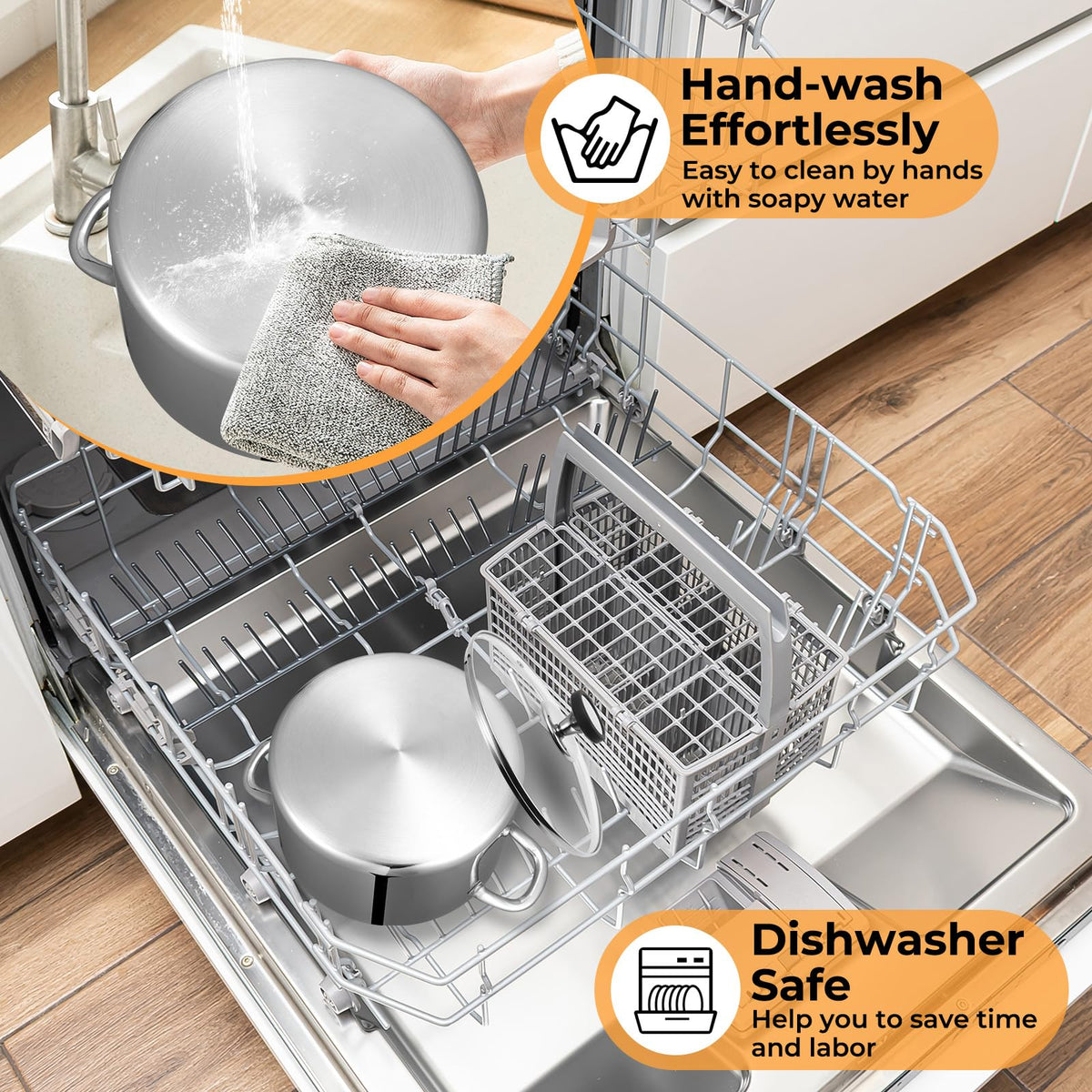 EWFEN large-capacity pot supports family meals and batch cooking.