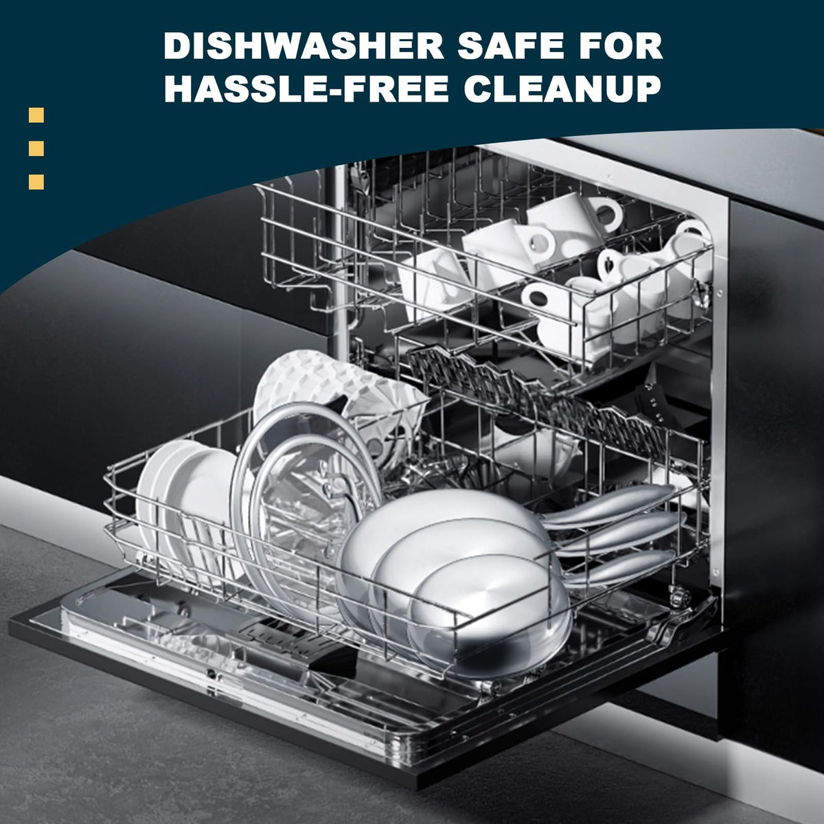 EWFEN Tri-Ply dishwasher and oven-safe pan for busy cooking days.