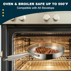 EWFEN Tri-Ply induction-compatible pan ready for every stove type.