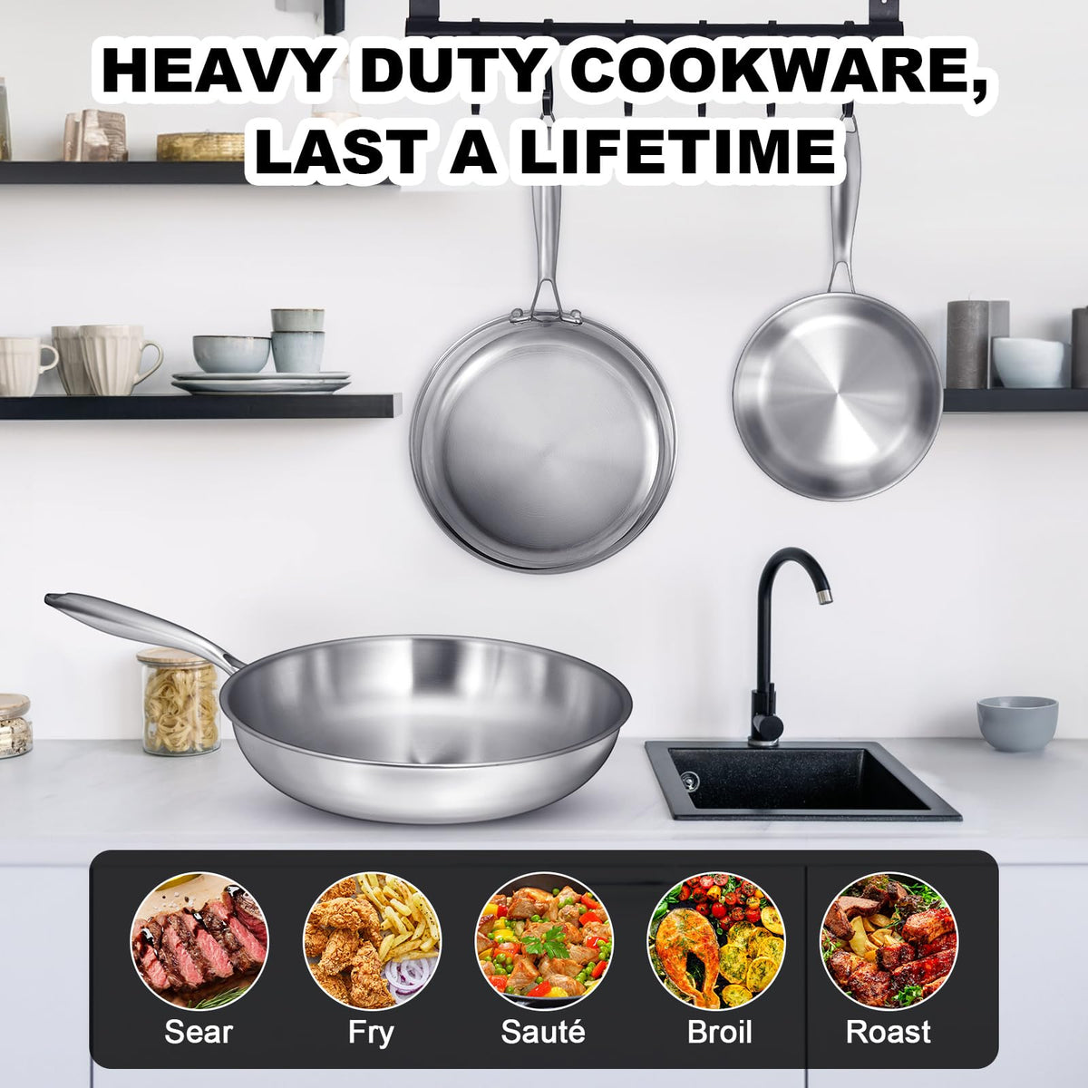 EWFEN Tri-Ply works on induction for versatile kitchen setup