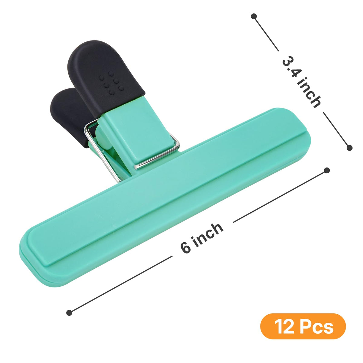 EWOID chip clips with non-slip grip for one-handed sealing of snack bags.