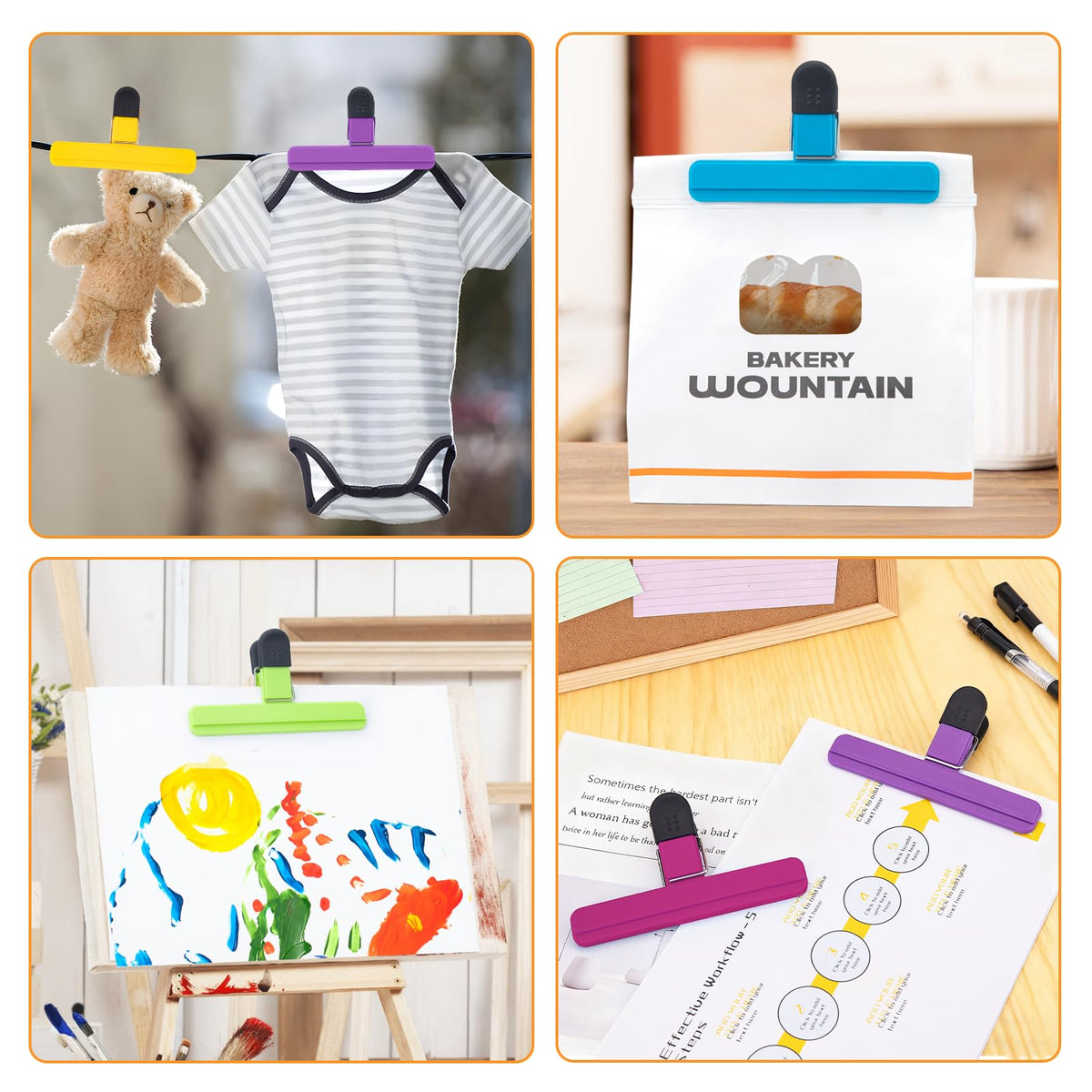 EWOID versatile clip suitable for home, office, and kitchen bag sealing.
