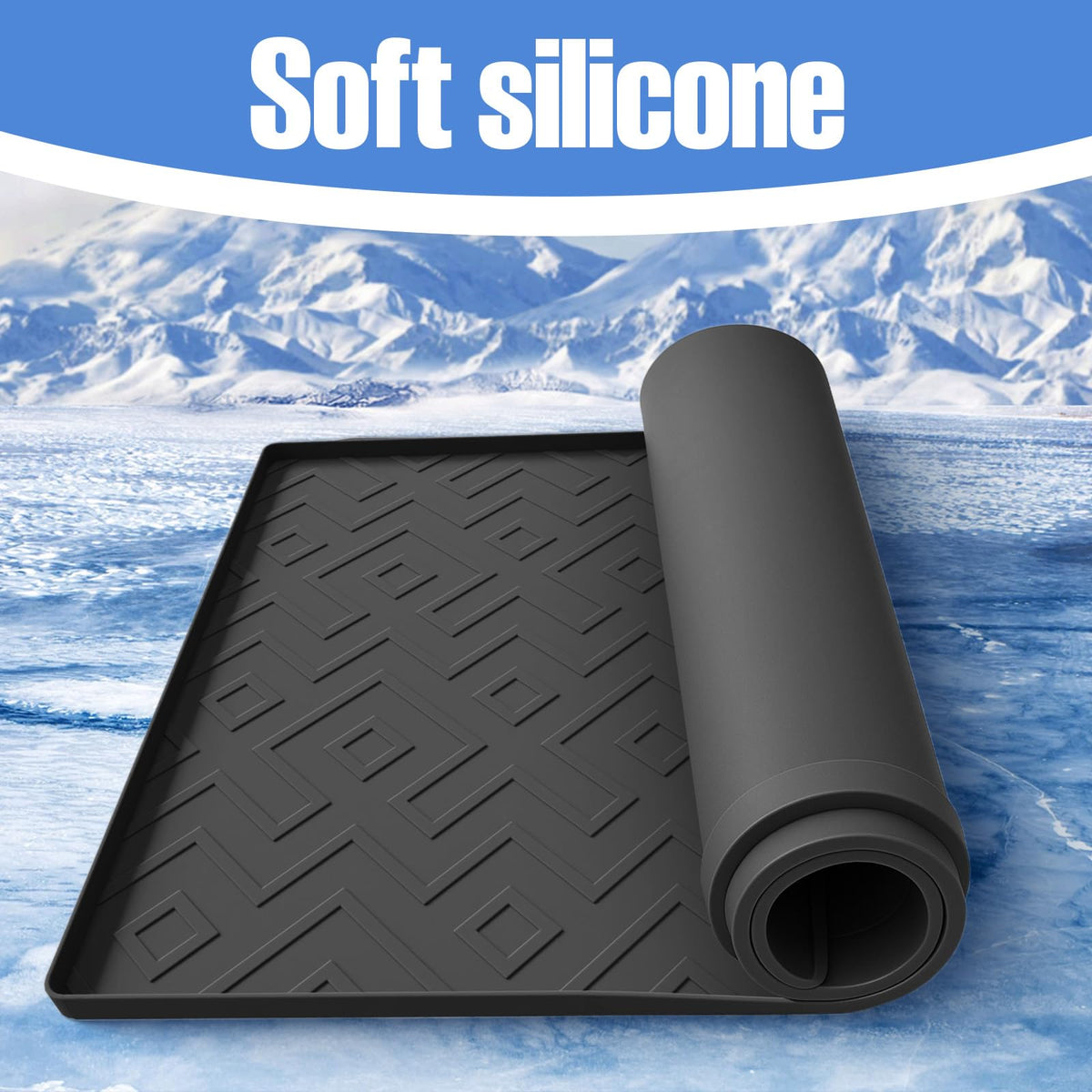 EWX Water Cooler Mat flexible silicone material proves durable for daily use.