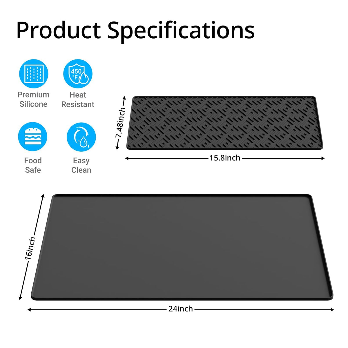 EWX mat with detachable drying layer for air-drying cups and accessories