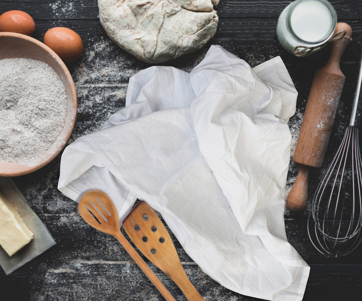 Excellent Deals Flour Sack Towel for drying dishes and glassware, lint-free.