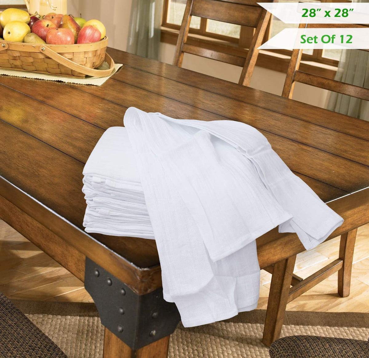 Excellent Deals Flour Sack Towel machine washable, long-lasting for busy kitchens.