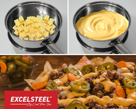 ExcelSteel 579 3-piece set shown for versatile melting tasks