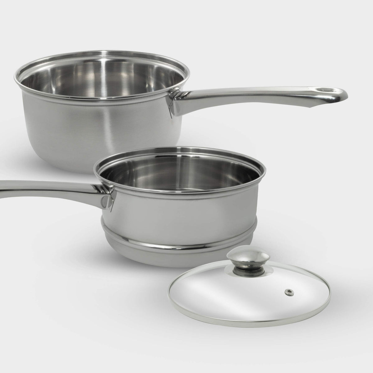 ExcelSteel 579 glass lid lets you monitor cooking