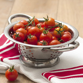 ExcelSteel colander set with oversized handles and mirror polished finish for comfortable handling