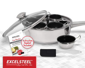 EXCELSTEEL stainless steel body delivers durability and even heat